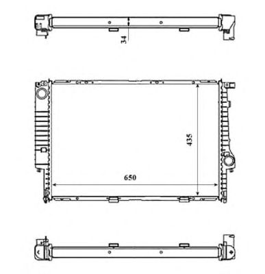 NRF 509588 -  Радиатор, охлаждение двигателя
