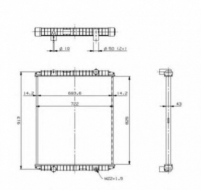 NRF 509706 -  Радиатор, охлаждение двигателя