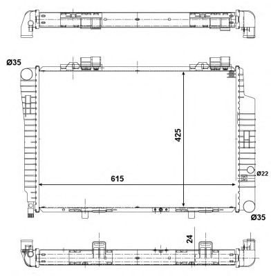NRF 51284 -  Радиатор, охлаждение двигателя