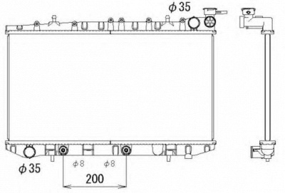 NRF 513497 -  Радиатор, охлаждение двигателя