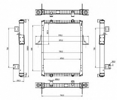 NRF 52072 -  Радиатор, охлаждение двигателя