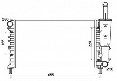 NRF 53124 -  Радиатор, охлаждение двигателя