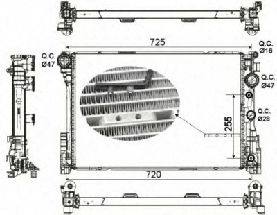 NRF 53141 -  Радиатор, охлаждение двигателя