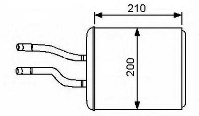 NRF 53244 -  Теплообменник, отопление салона