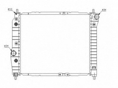 NRF 53638 -  Радиатор, охлаждение двигателя