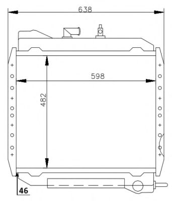 NRF 53714 -  Радиатор, охлаждение двигателя