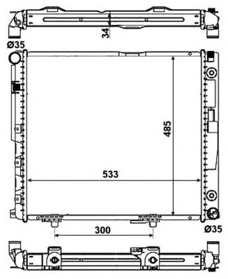 NRF 53785 -  Радиатор, охлаждение двигателя