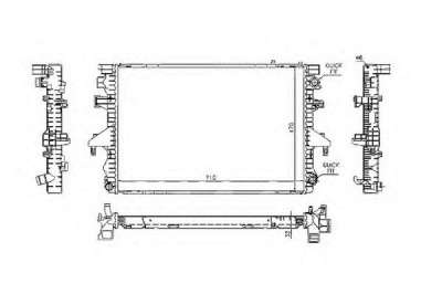 NRF 53795 -  Радиатор, охлаждение двигателя