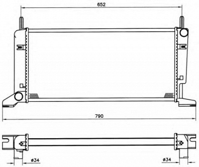 NRF 539500 -  Радиатор, охлаждение двигателя