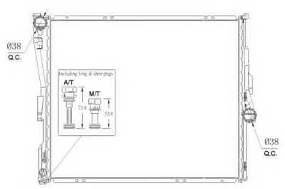 NRF 53956 -  Радиатор, охлаждение двигателя