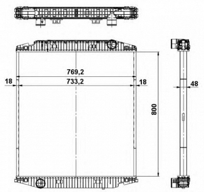 NRF 539567 -  Радиатор, охлаждение двигателя
