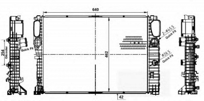 NRF 53979 -  Радиатор, охлаждение двигателя