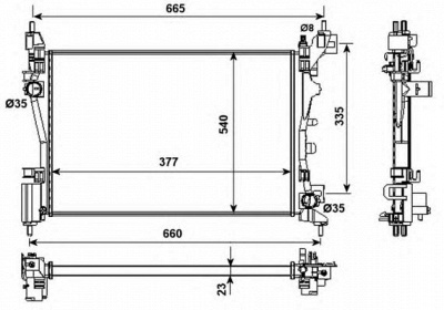 NRF 53981 -  Радиатор, охлаждение двигателя
