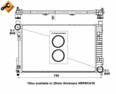 NRF 55310 -  Радиатор, охлаждение двигателя