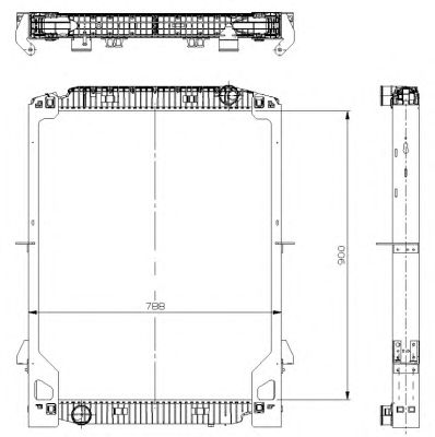 NRF 559568 -  Радиатор, охлаждение двигателя