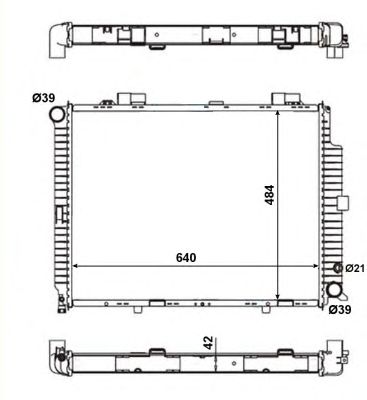 NRF 56139 -  Радиатор, охлаждение двигателя