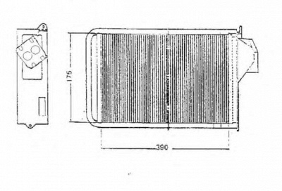 NRF 58045 -  Теплообменник, отопление салона
