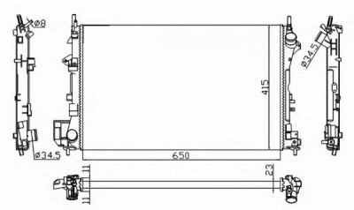 NRF 58203a -  Радиатор, охлаждение двигателя