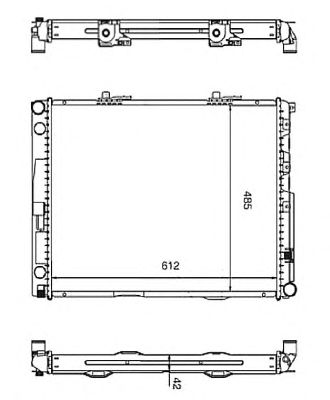 NRF 58253 -  Радиатор, охлаждение двигателя