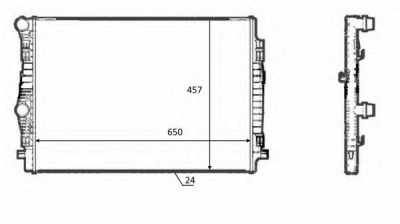 NRF 58392 -  Радиатор, охлаждение двигателя