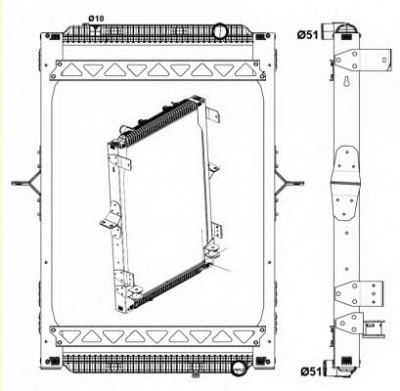 NRF 58404 -  Радиатор, охлаждение двигателя