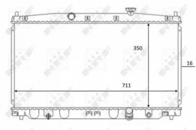 NRF 59066 -  Радиатор, охлаждение двигателя