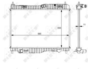 NRF 59138 -  Радиатор, охлаждение двигателя