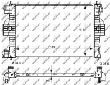 NRF 59139 -  Радиатор, охлаждение двигателя