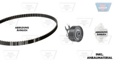 OPTIBELT kt1285w1 -  Водяной насос + комплект зубчатого ремня