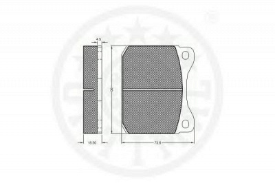 OPTIMAL 9143185 -  Комплект тормозных колодок, дисковый тормоз