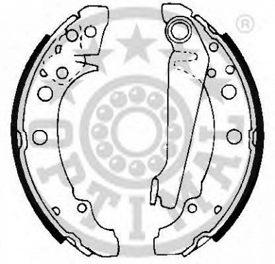 OPTIMAL bb0450 -  Комплект тормозных колодок