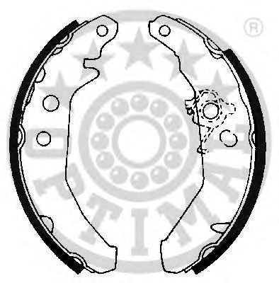 OPTIMAL bb1850 -  Комплект тормозных колодок