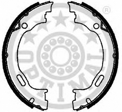 OPTIMAL bb7242 -  Комплект тормозных колодок, стояночная тормозная система