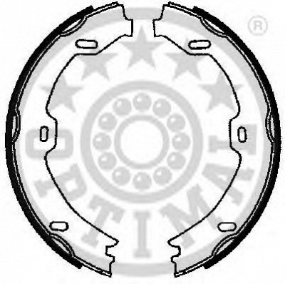 OPTIMAL bb7244 -  Комплект тормозных колодок, стояночная тормозная система