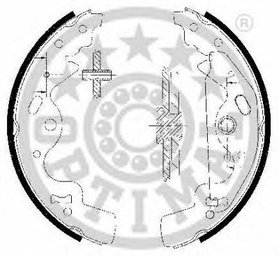 OPTIMAL bb7251 -  Комплект тормозных колодок