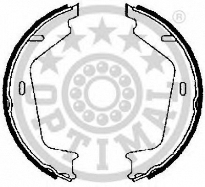 OPTIMAL bb7258 -  Комплект тормозных колодок, стояночная тормозная система