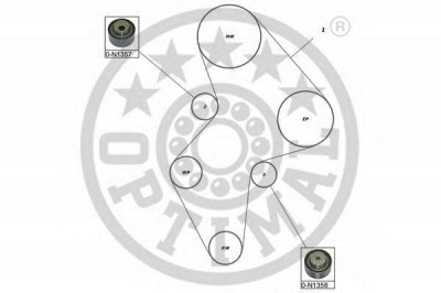 OPTIMAL sk1616 -  Комплект ремня ГРМ