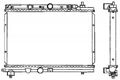 ORDONEZ 2060170 -  Радиатор, охлаждение двигателя