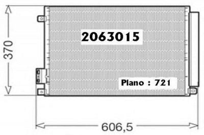 ORDONEZ 2063015 -  Конденсатор, кондиционер