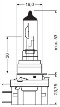 OSRAM 64176 -  Лампа накаливания, фара дальнего света; Лампа нака