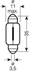 OSRAM 6418ult02b -  Лампа накаливания, фонарь освещения номерного знака