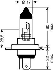 OSRAM 6419301b -  Лампа накаливания, фара дальнего света