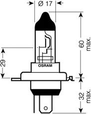 OSRAM 64196tsphcb -  Лампа накаливания, фара дальнего света; Лампа нака