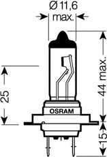 OSRAM 64210sv2 -  Лампа накаливания, фара дальнего света; Лампа нака