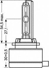 OSRAM 66140clc -  Лампа газоразрядная XENARC CLASSIC D1S 85В 35Вт, 1шт