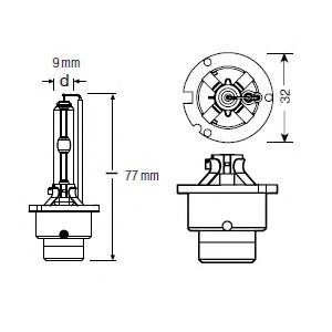 OSRAM 66240clc -  Лампа накаливания, фара дальнего света