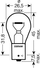 OSRAM 7507 -  Лампа накаливания, фонарь указателя поворота