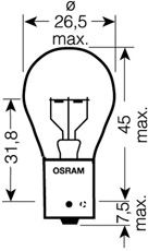 OSRAM 7511tsp -  Лампа накаливания, фонарь указателя поворота