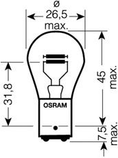 OSRAM 753702b -  Лампа накаливания, фонарь указателя поворота