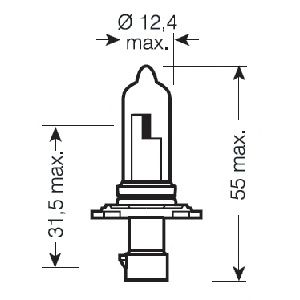 OSRAM 9005xs -  Лампа накаливания, фара дальнего света